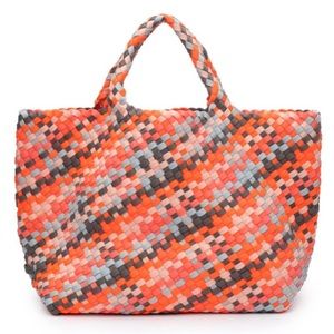 Naghedi St Barths Small Tote in Papaya Sky